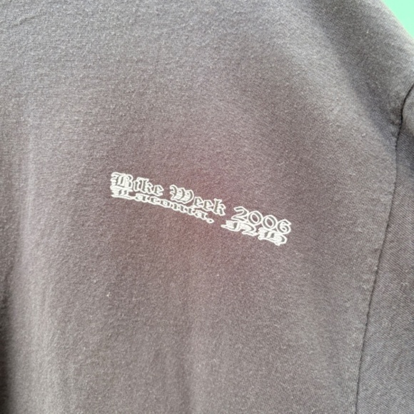 Vintage BOSS HOG Motorcycle Shirt Men LARGE Harley Chopper Laconia - Picture 2 of 5